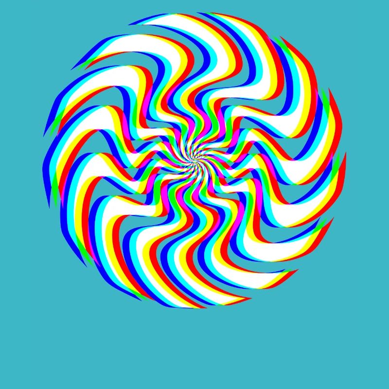 Glitch Spiral – Optical Illusion