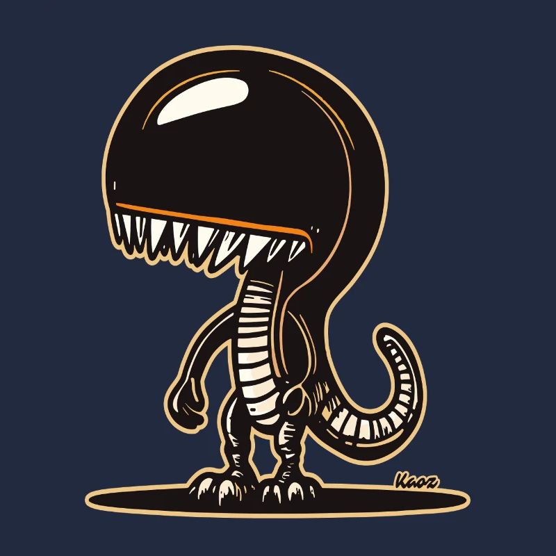 Conception mignonne de sweat à capuche de dinosaure extraterrestre