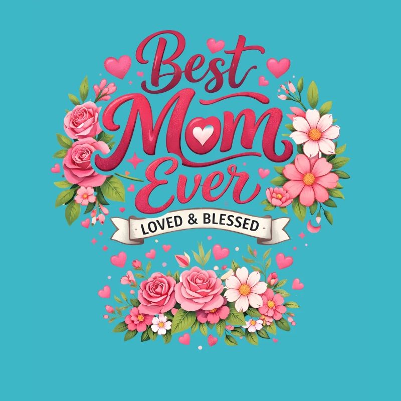 Couronne de fleurs de la meilleure maman de tous les temps