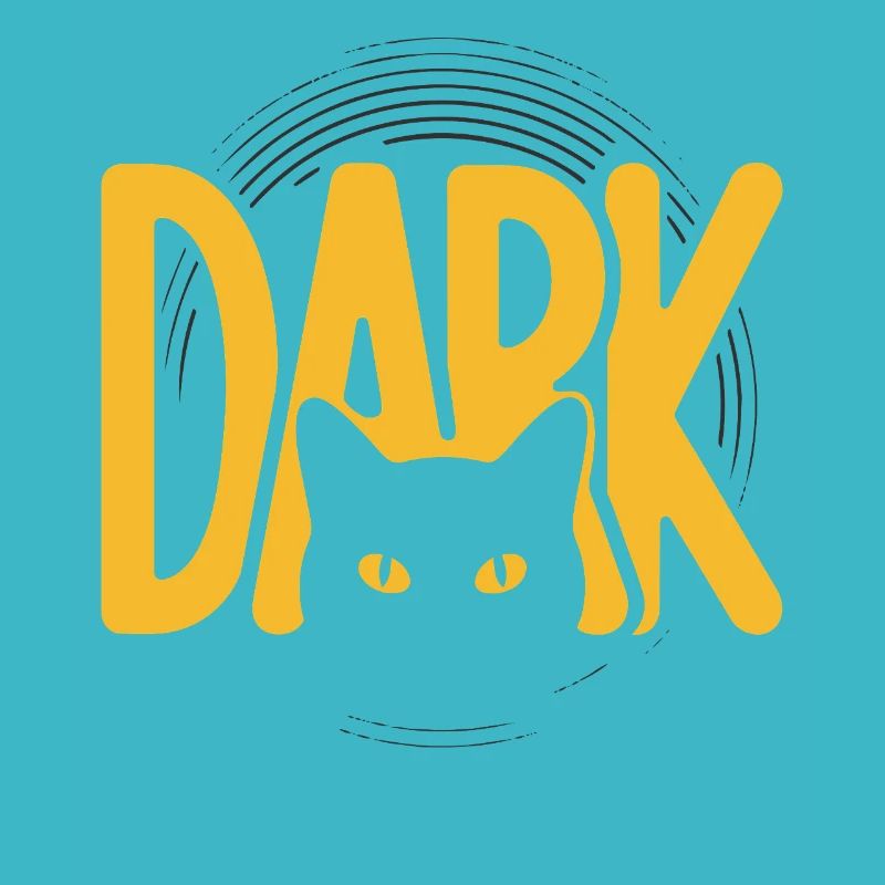 DARK Cat Eyes Minimal Design