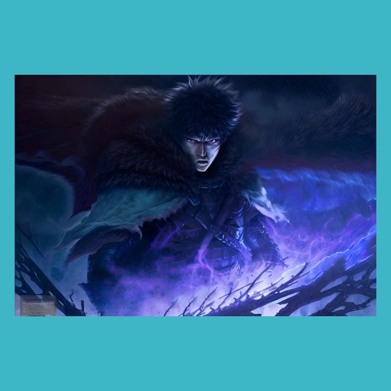 Guerrier féroce dans le noir