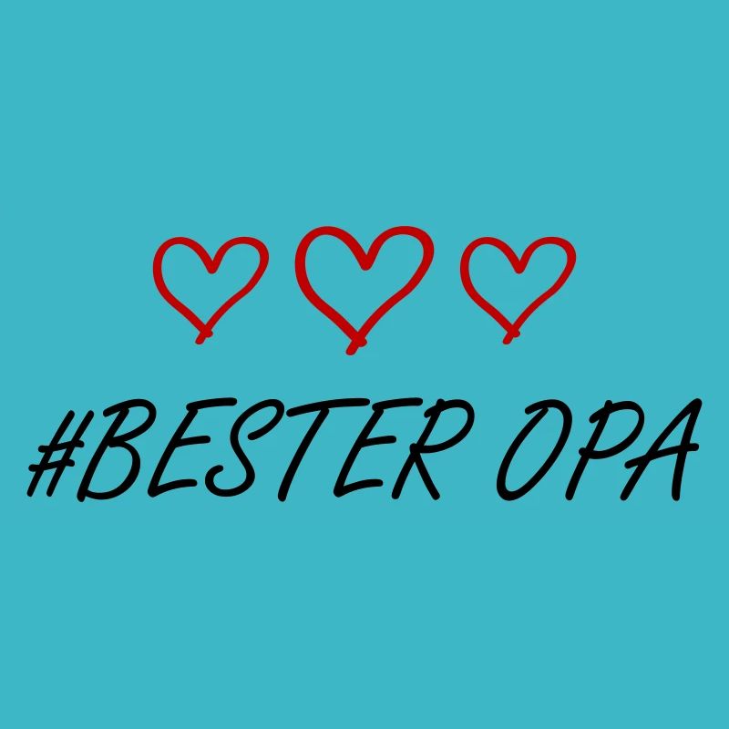 Bester Opa Herz Liebe
