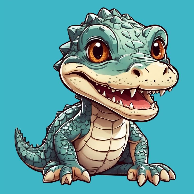 little cute alligator