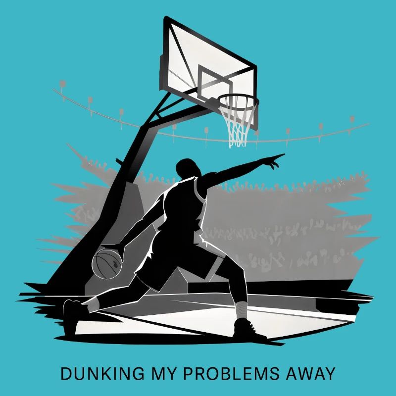 Dunking My Problems Basketball à l’extérieur