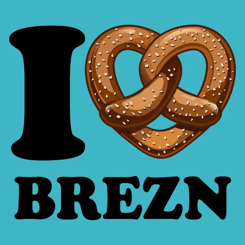 I Love Brezn - Herz - Brezel