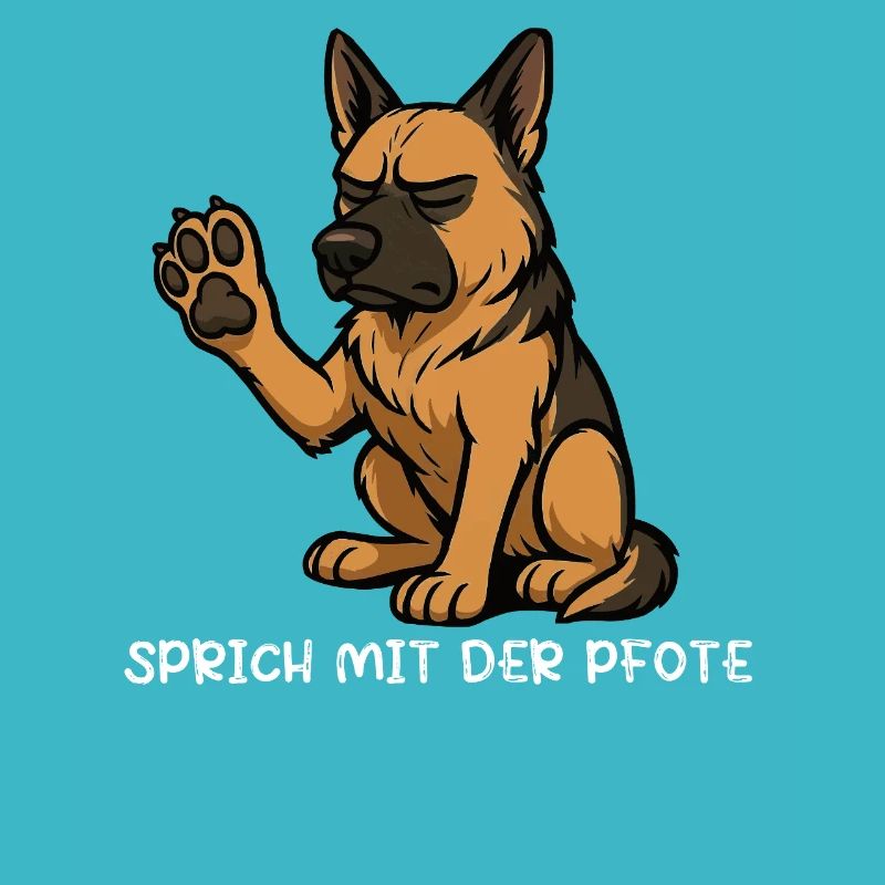 Sprich mit der Pfote Deutscher Schäferhund DSH