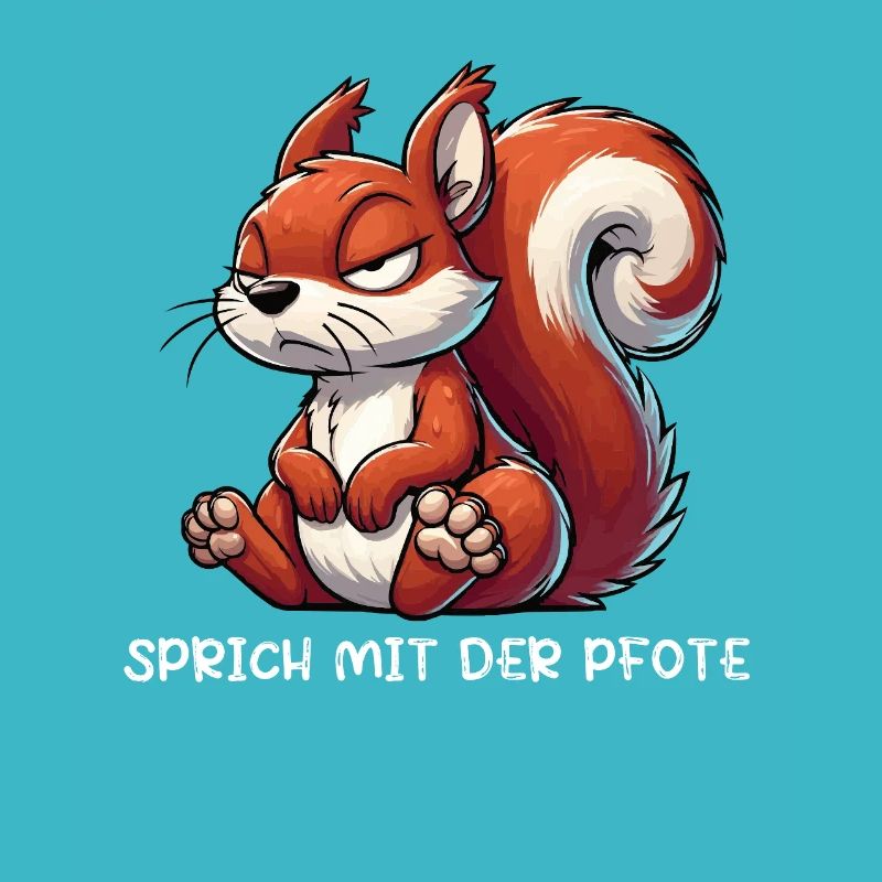 Sprich mit der Pfote Eichhörnchen Eichhorn Nager
