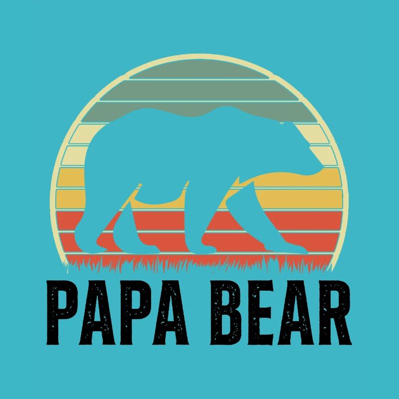 Papa Bear Proud Daddy Proud Dad
