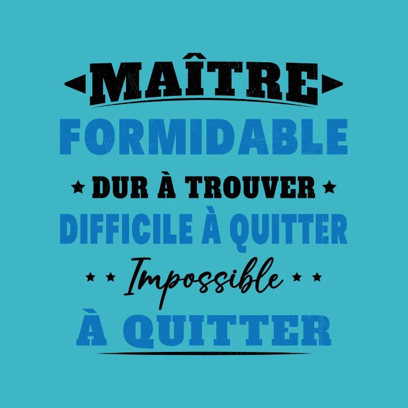 Maître formidable idée cadeau maître d'école