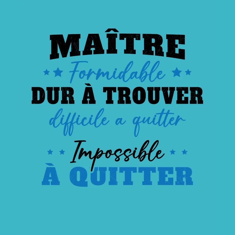 Maître formidable idée cadeau maître d'école