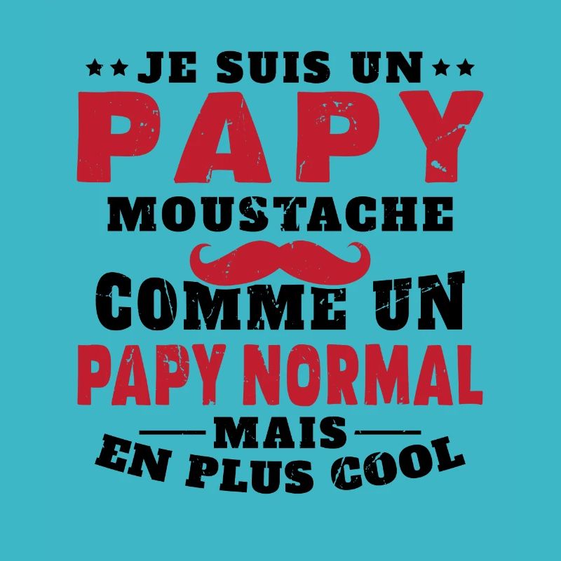 Un papy moustache comme un papy normal