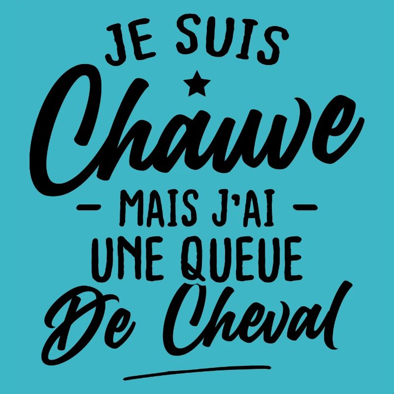 Je suis chauve mais j'ai une queue de cheval
