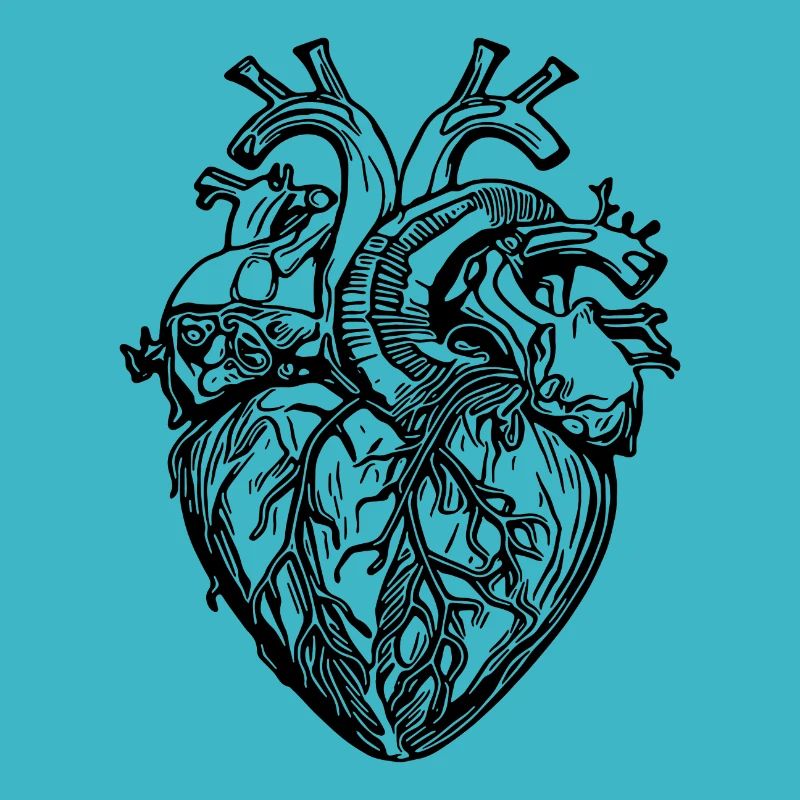Verspieltes realistisches Tattoo Form Herz