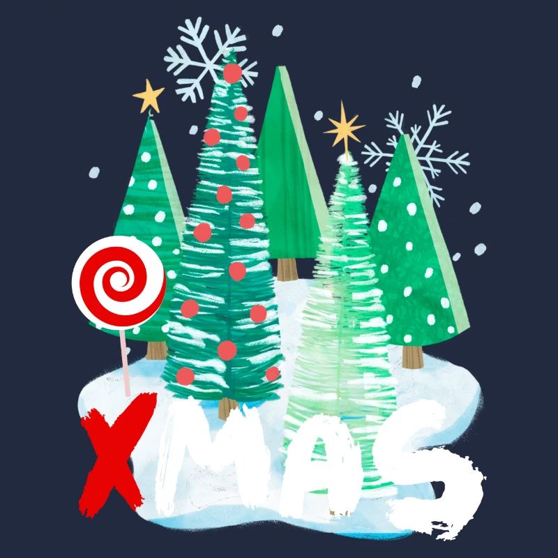 Conception d’arbre de Noël de Noël - idée de cadeau festif
