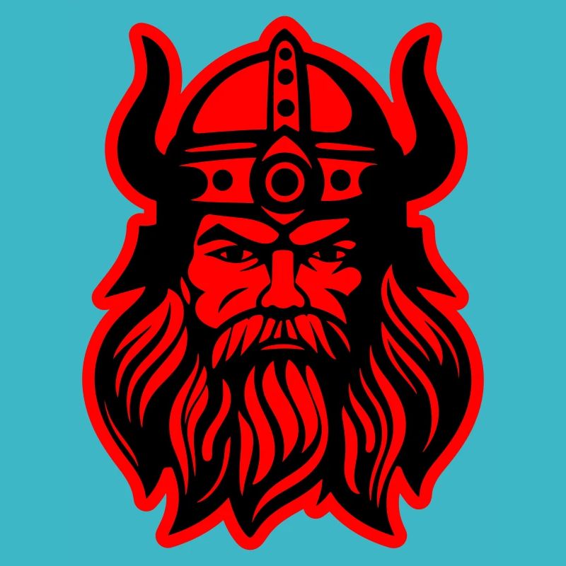 Guerrier en chef viking Valhalla Odin