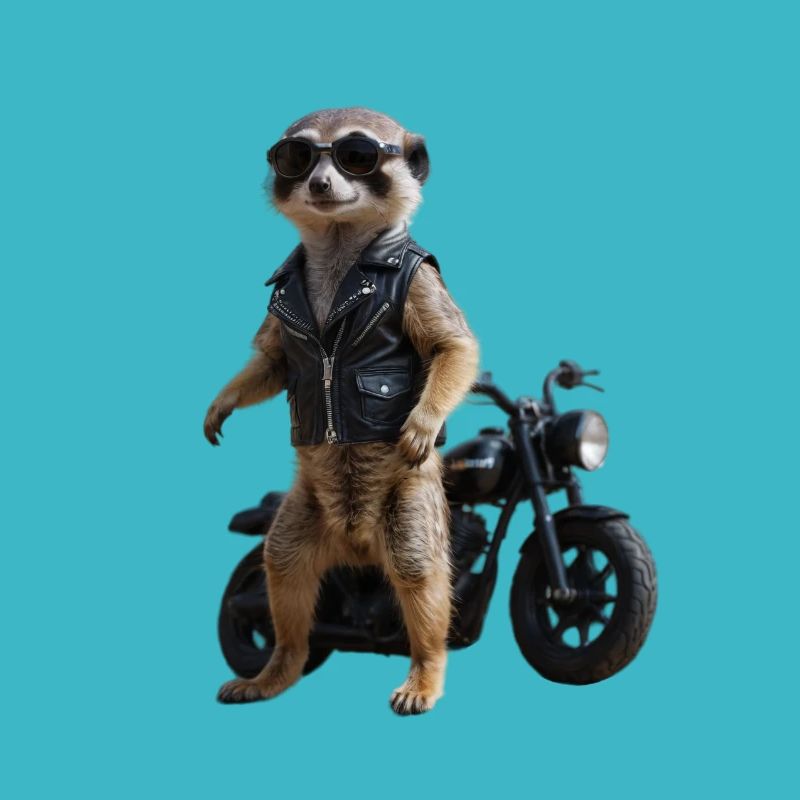 Biker Erdmännchen