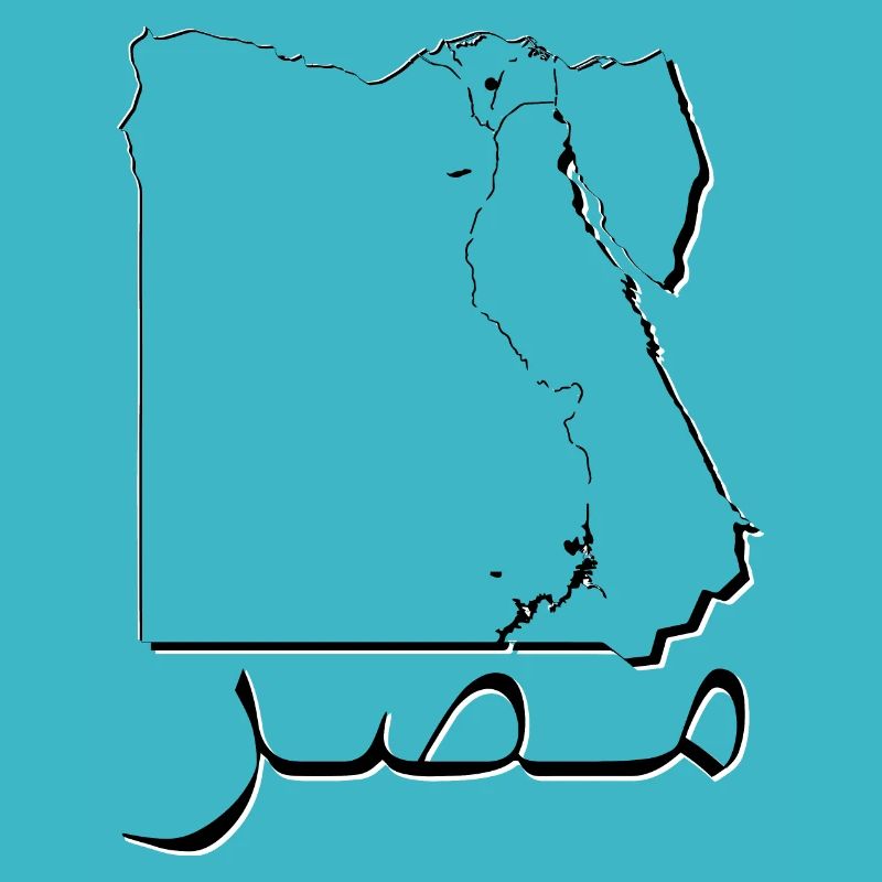 Egypt map as outline EC