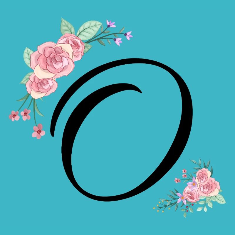 Buchstabe o Blumen