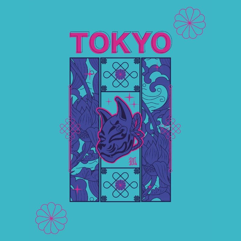 Conception du Kitsune Néon de Tokyo