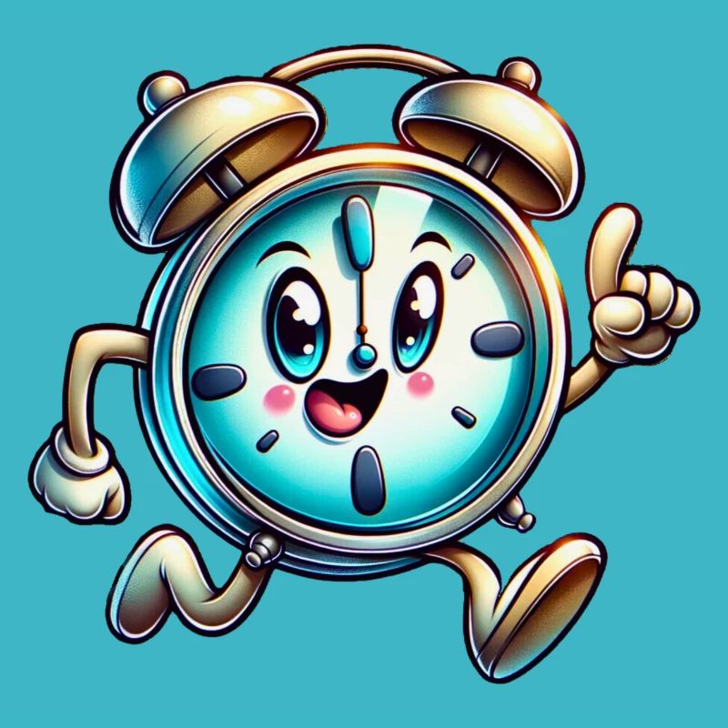 Rush Hour Alarm! Whimsical Running Clock