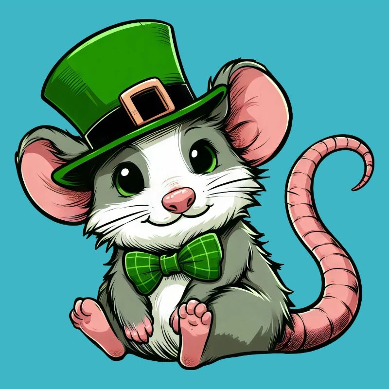 St. Patrick's Tag Süße Ratte