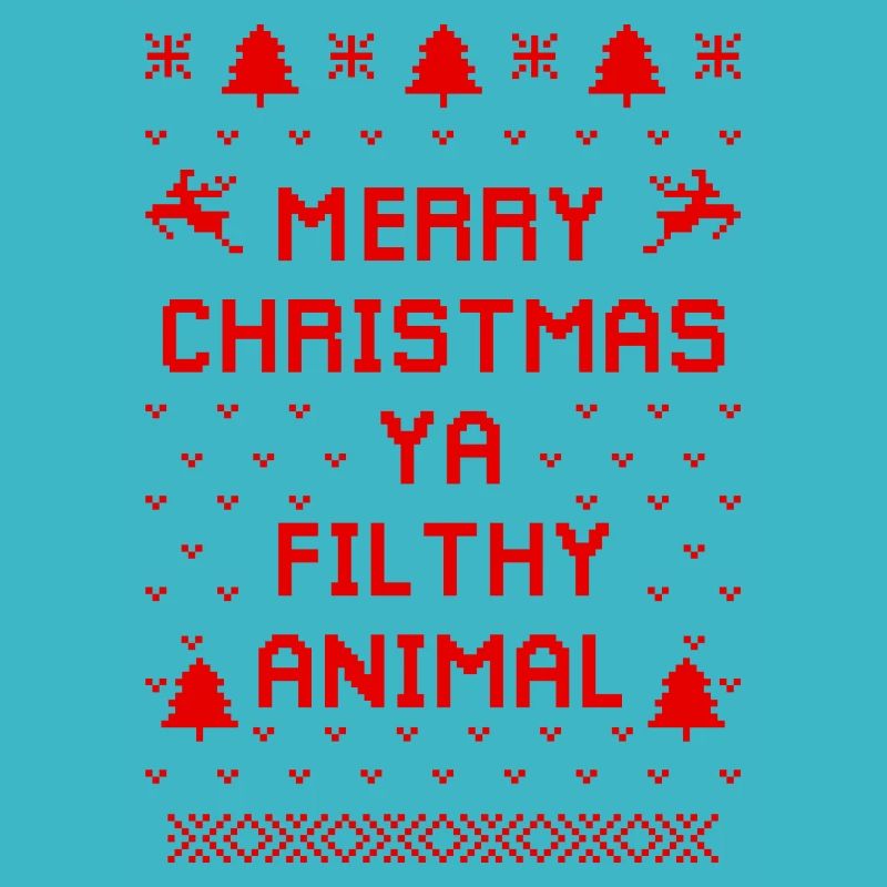 Humorvoller Weihnachts-Tierpullover