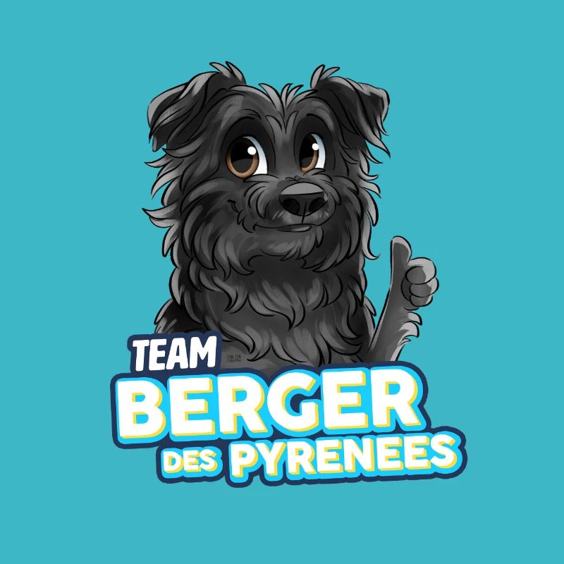 TEAM Pyrenäenschäferhund - Schwarz
