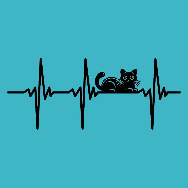 Battement de cœur pour les chatons mignons