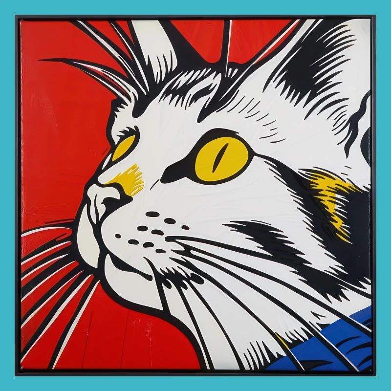 Chat, motif de chat, bande dessinée