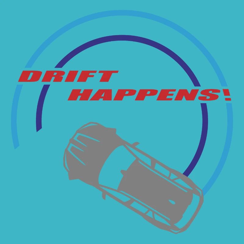 "drift happens!" Logo