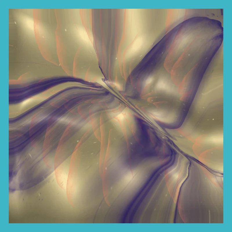 Blue pattern on gold!