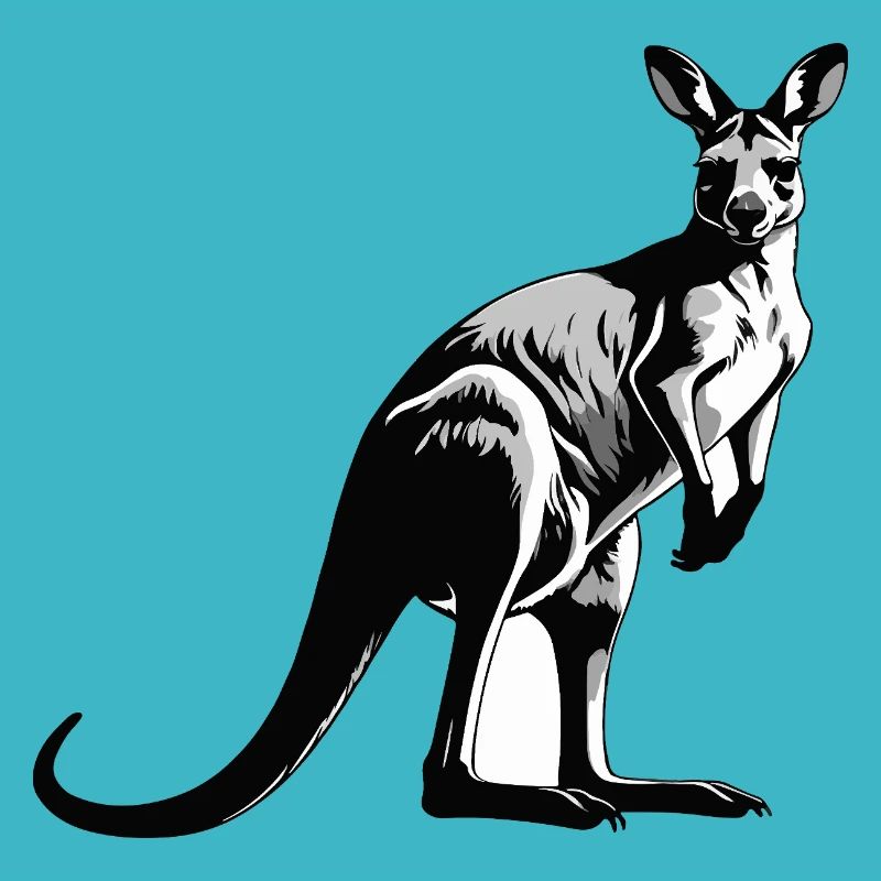 Kangaroo - Cute Australian Pet Design