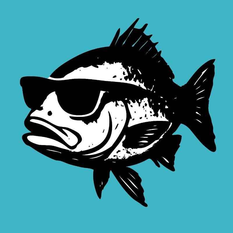 Poisson avec des lunettes de soleil