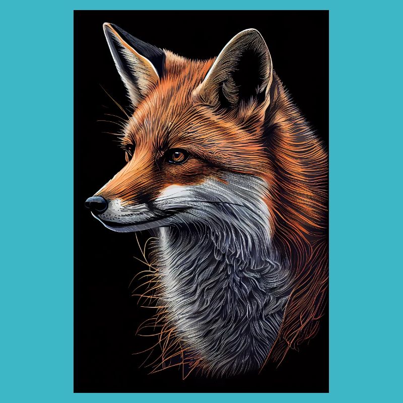 Fuchs Füchse Tier Drawn