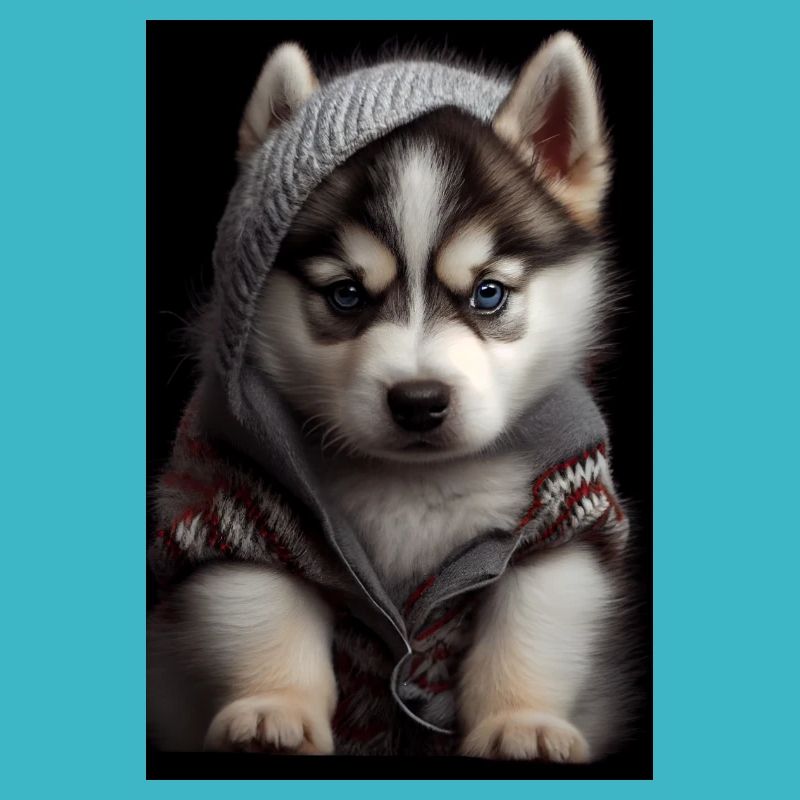 Chiot chien husky sibérien