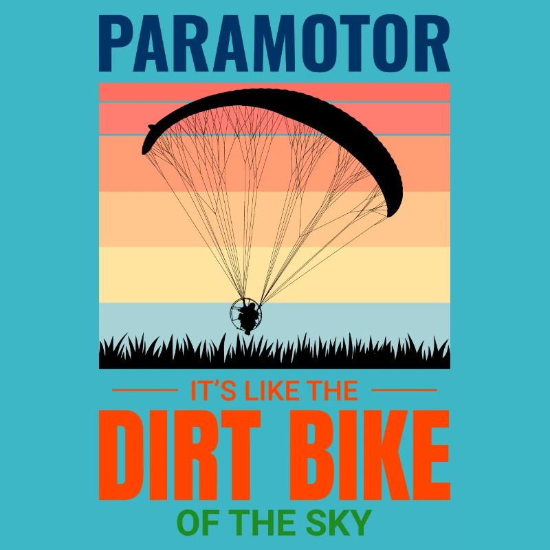 Paramotor Pilot Paramotoring Dirt Bike Paraglider