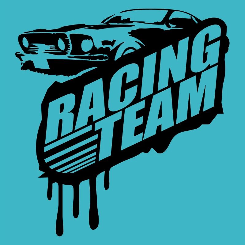 Racing Team Graffiti Stamp Design