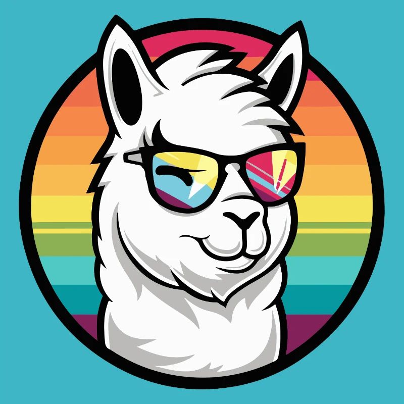 Alpaka Llama Cool Comic
