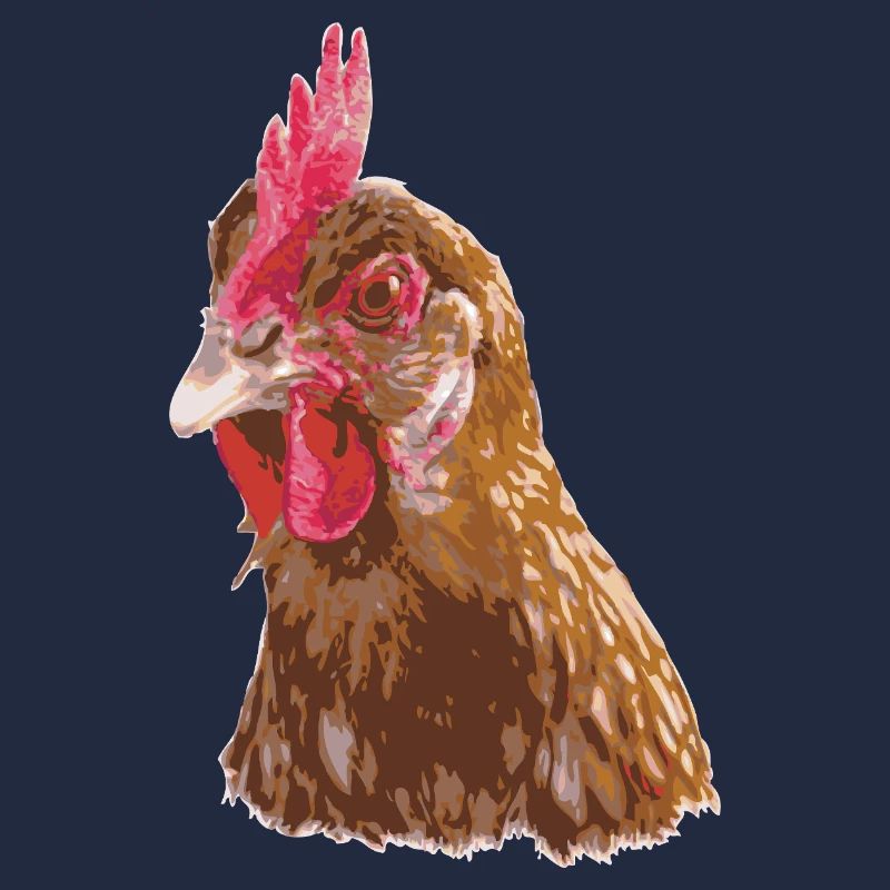 Hühnerillustration lebendigen Farben