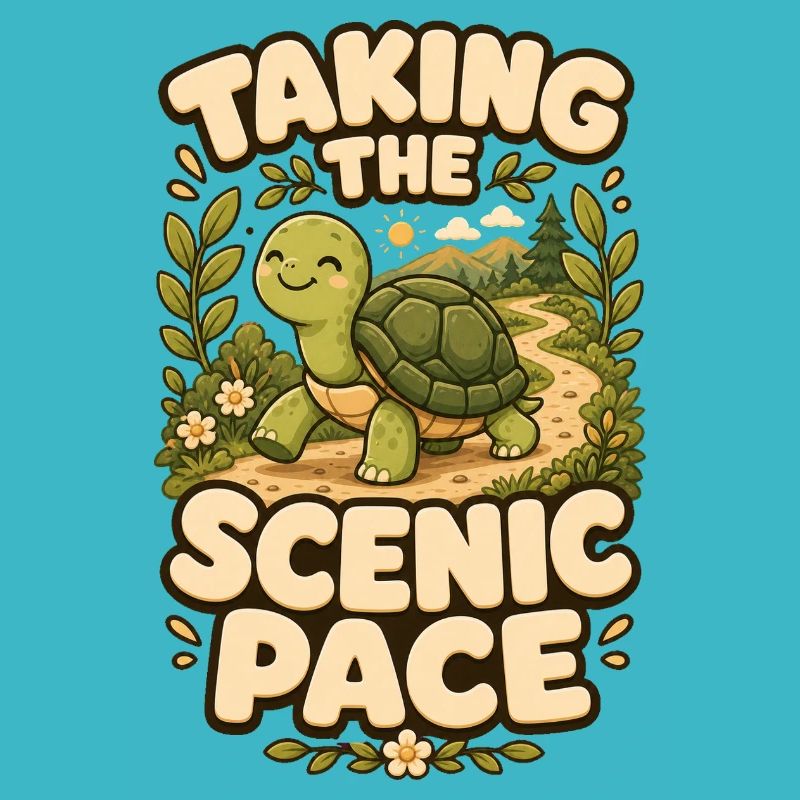 Taking The Scenic Pace Turtle