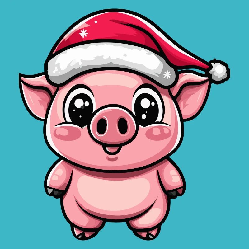 Schwein Weihnachten Niedlich