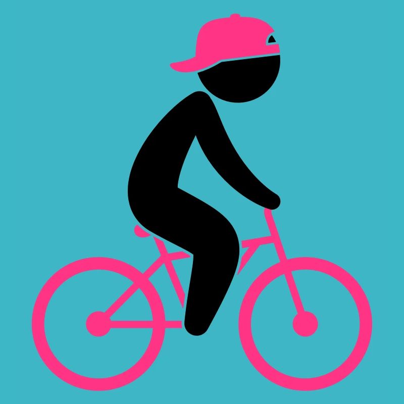 Un cycliste monte sur son vélo