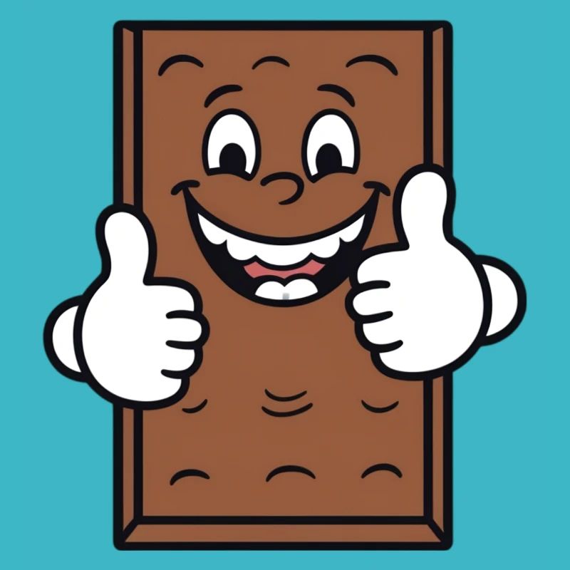 Le chocolat lève le pouce drôle Dubaï
