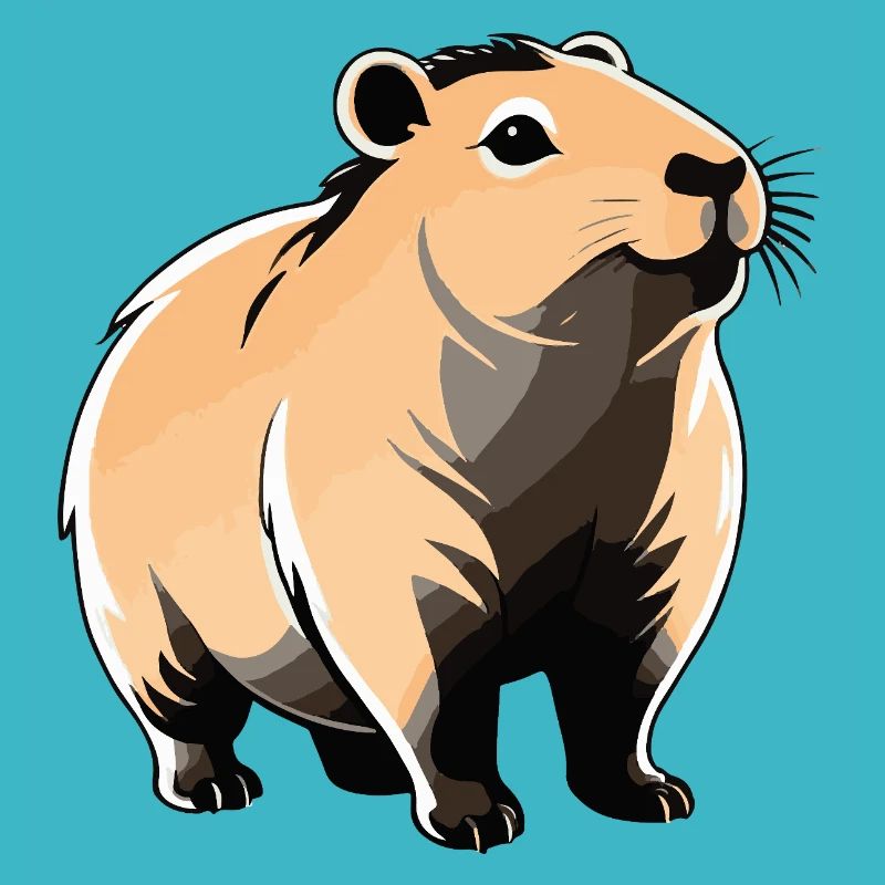 Capybara - Cute Animal Sticker