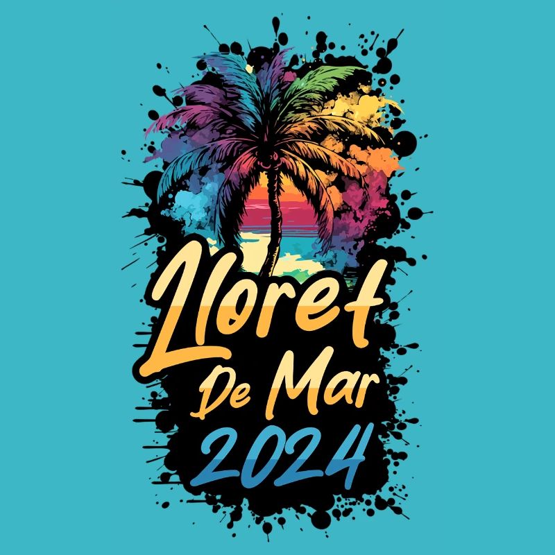 Lloret De Mar 2024 Palm Trees Multicolored