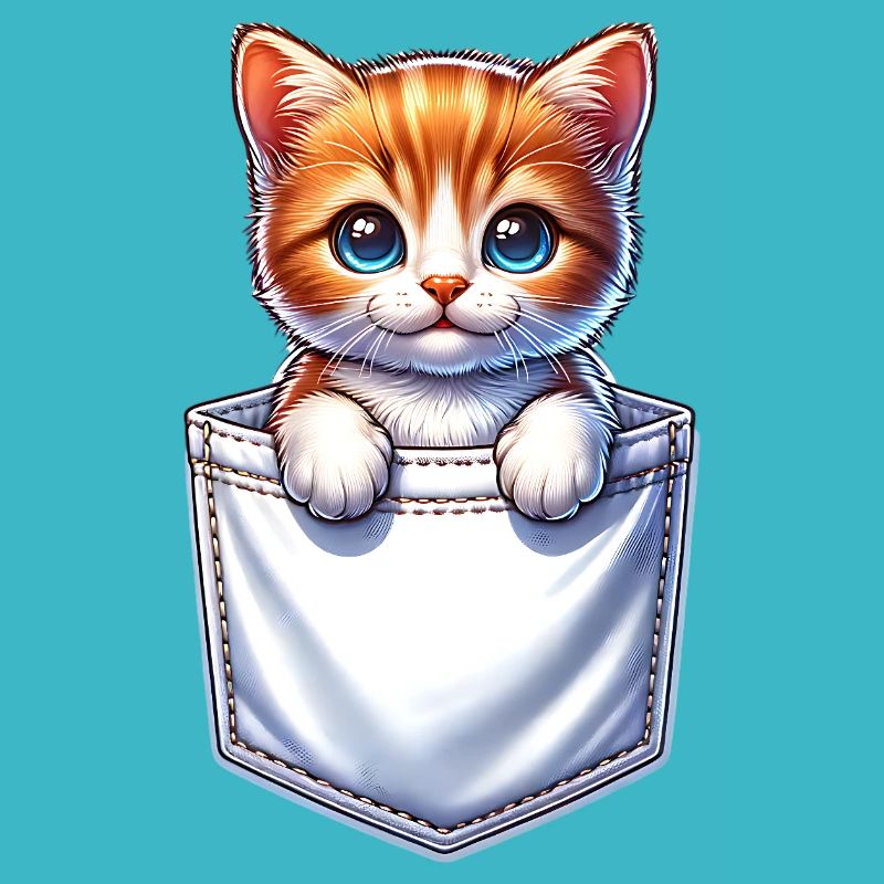 Chat dans une poche