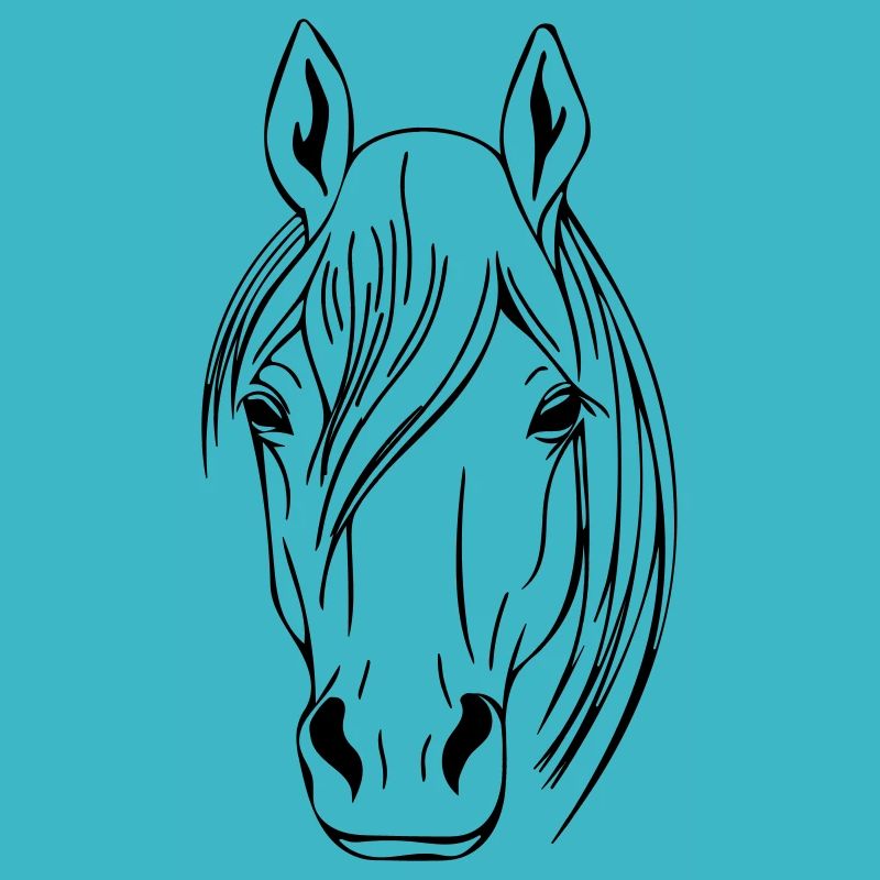 Horse head vector