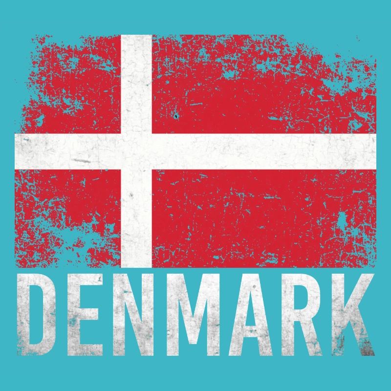 Denmark Grunge Flag Denmark Design