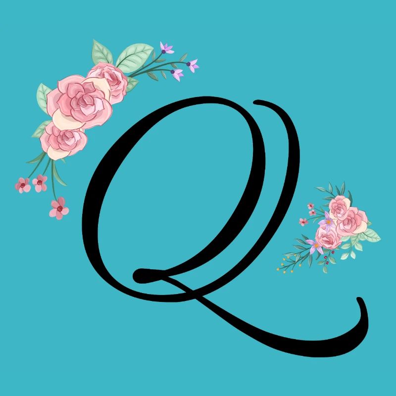 Lettre q fleurs