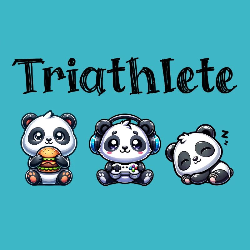 Triathlete Panda